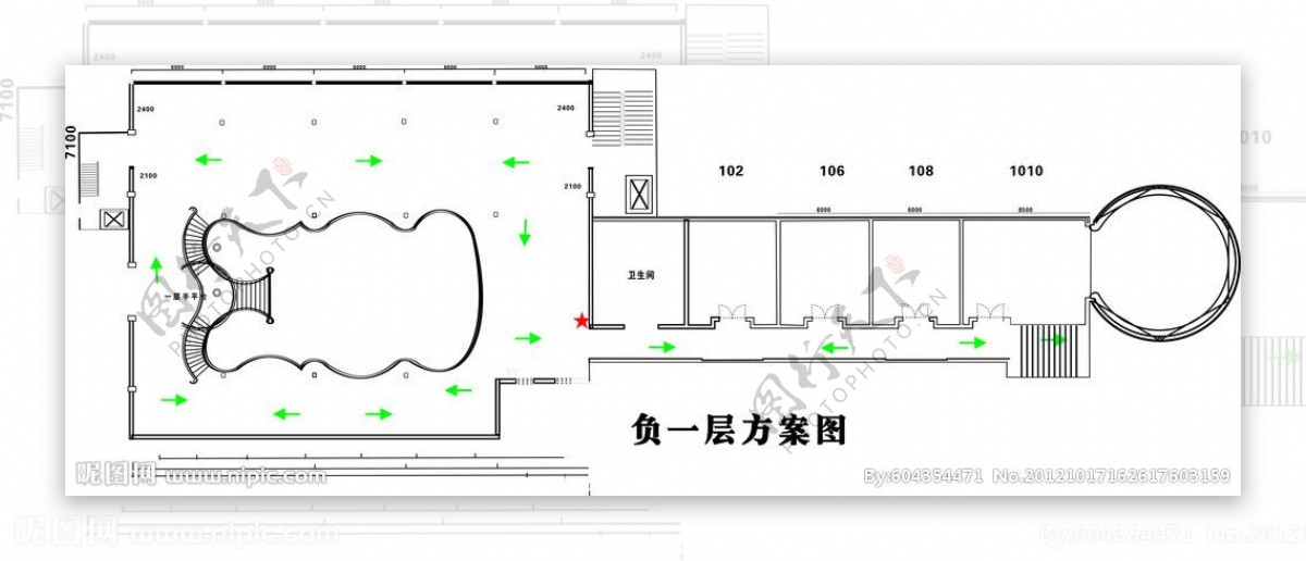 负一层方案图图片