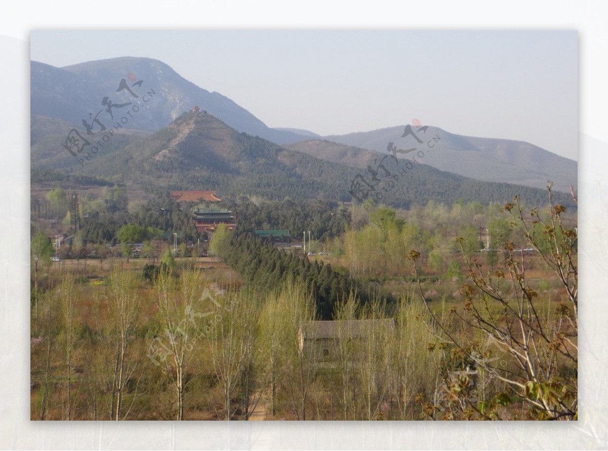 嵩山中岳庙中轴线全景图片