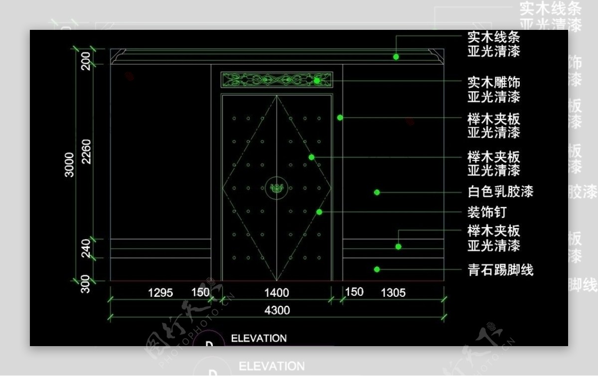 CAD餐厅设计素材图片