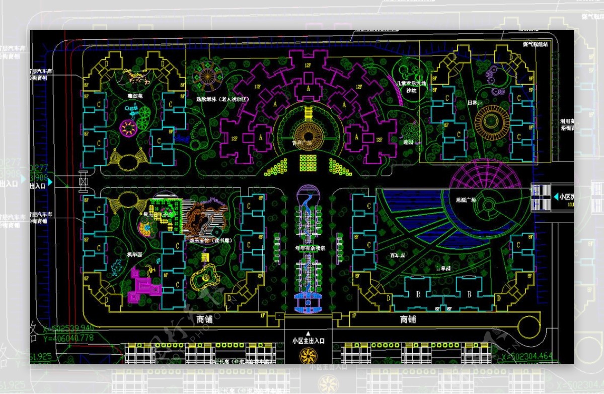 小区规划总平面图图片