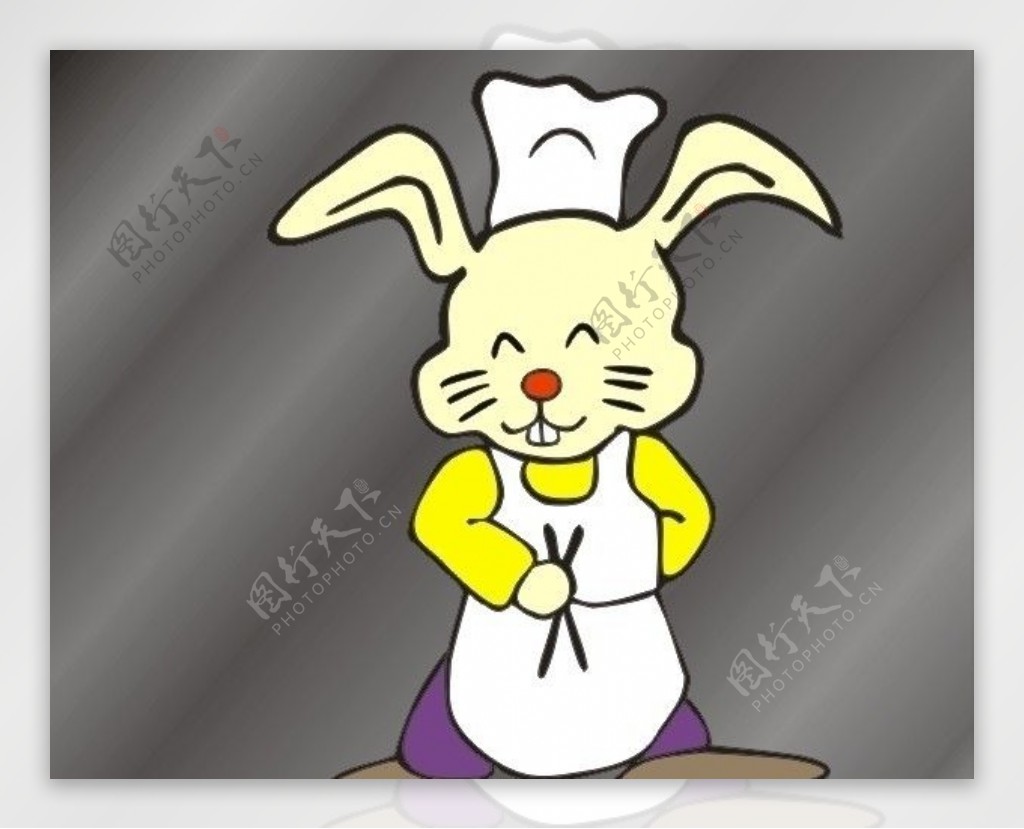 兔子厨师兔子图片