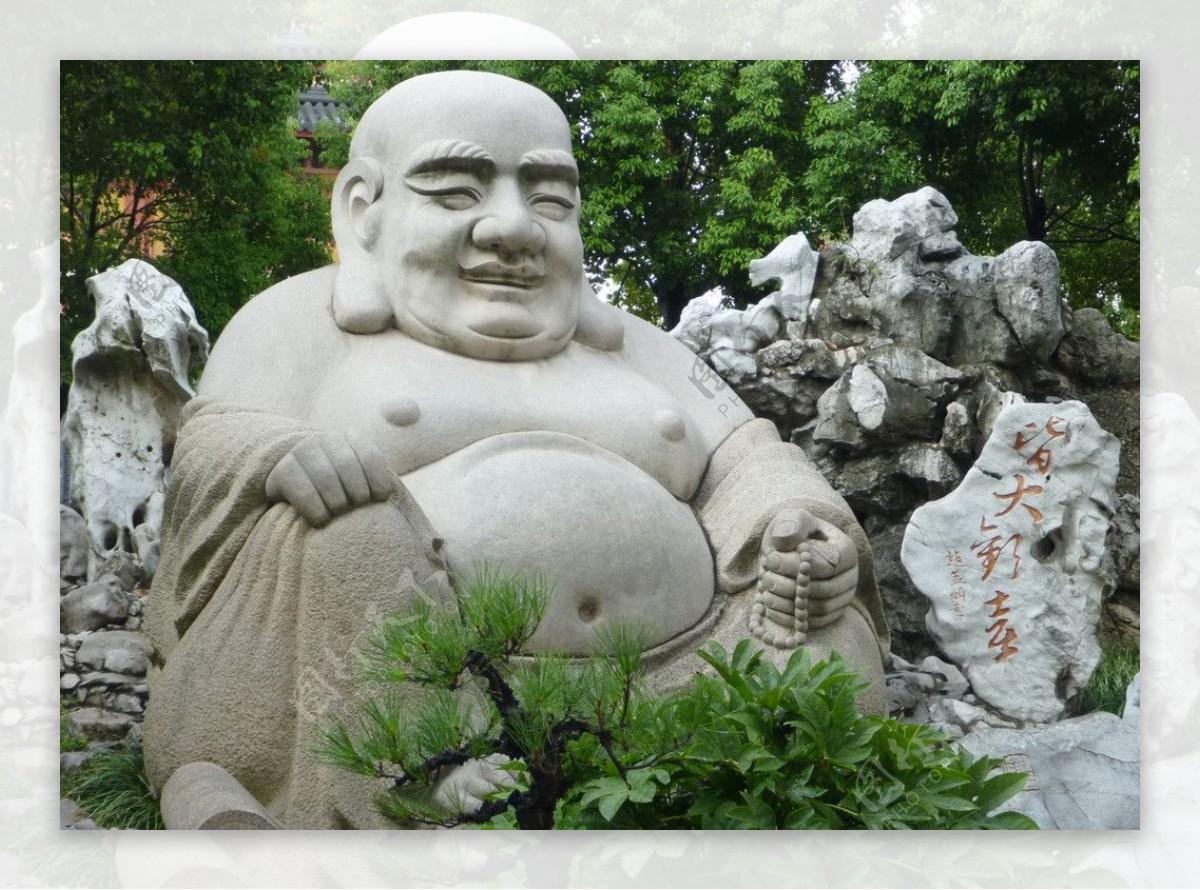 苏州北寺塔弥勒佛雕塑图片