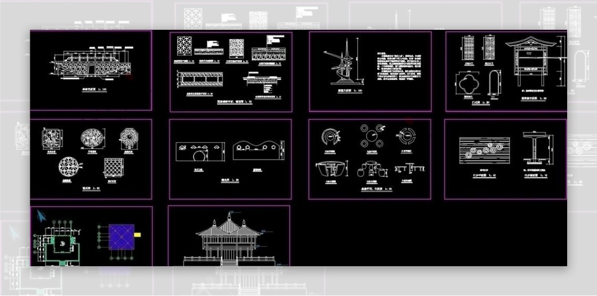 仿古清音阁亭桥图片