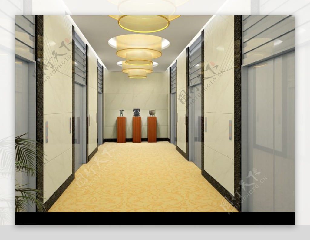 万里格拉饭店电梯厅图片