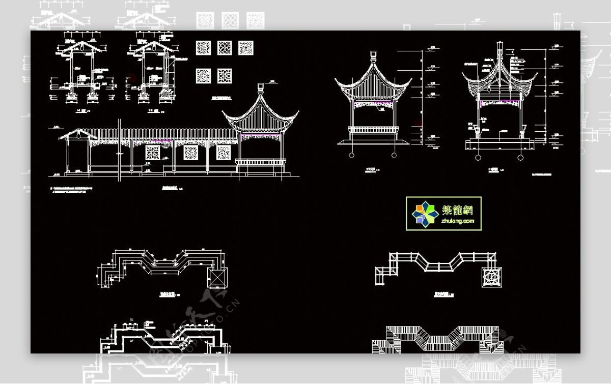 古建筑连廊图片