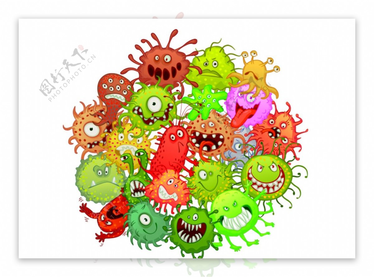 矢量病毒细菌图片