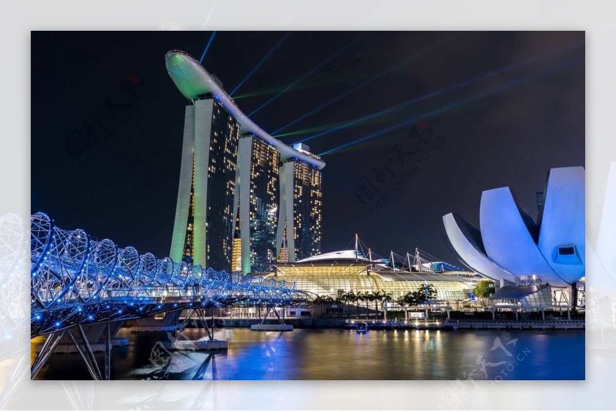 新加坡夜晚灯壁纸1920x1200分辨率下载,新加坡夜晚灯壁纸,高清图片,壁纸,自然风景-桌面城市