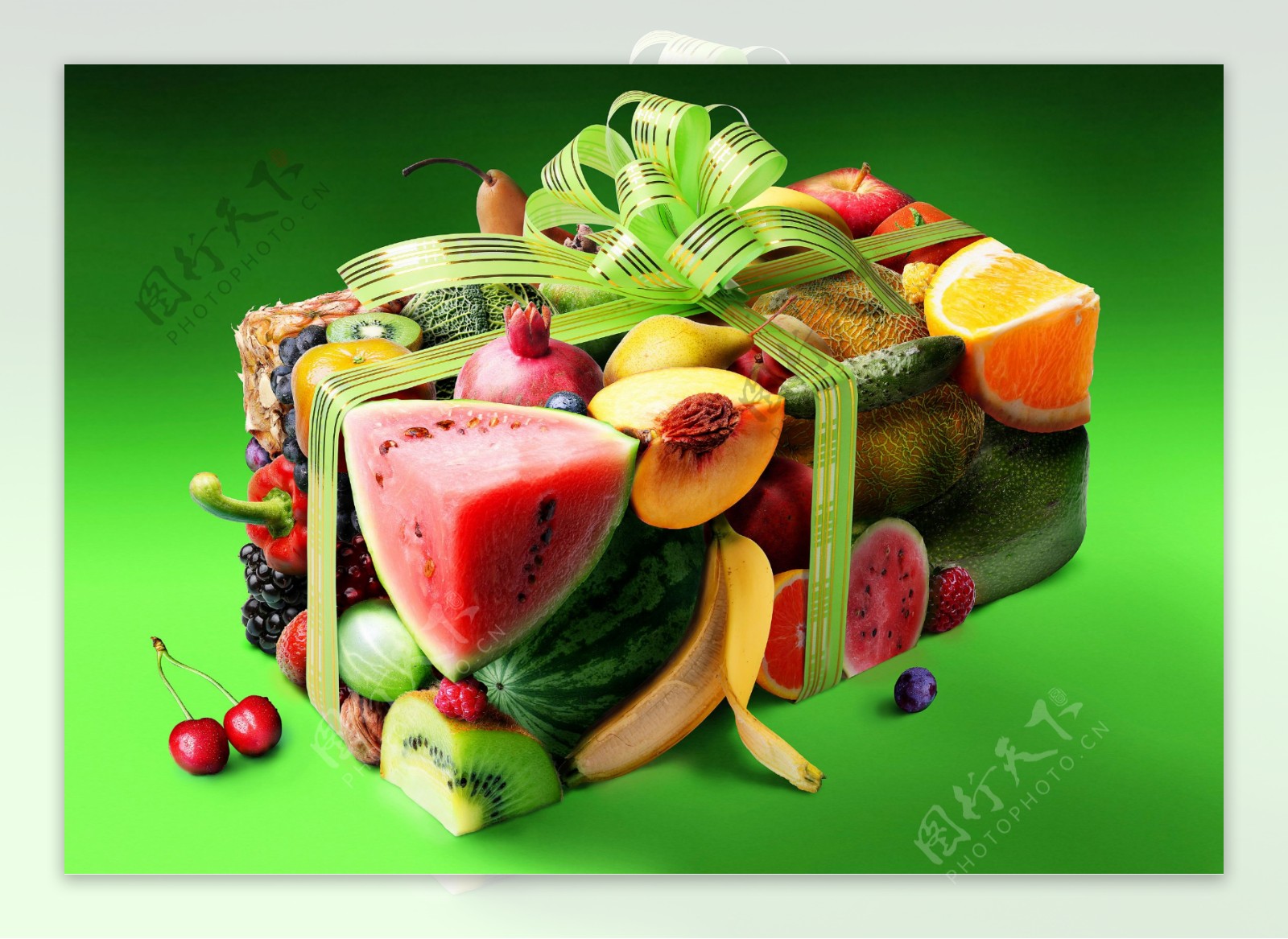 创意水果礼盒图片