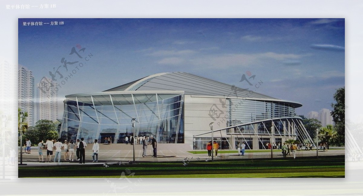 钢结构体育场图片