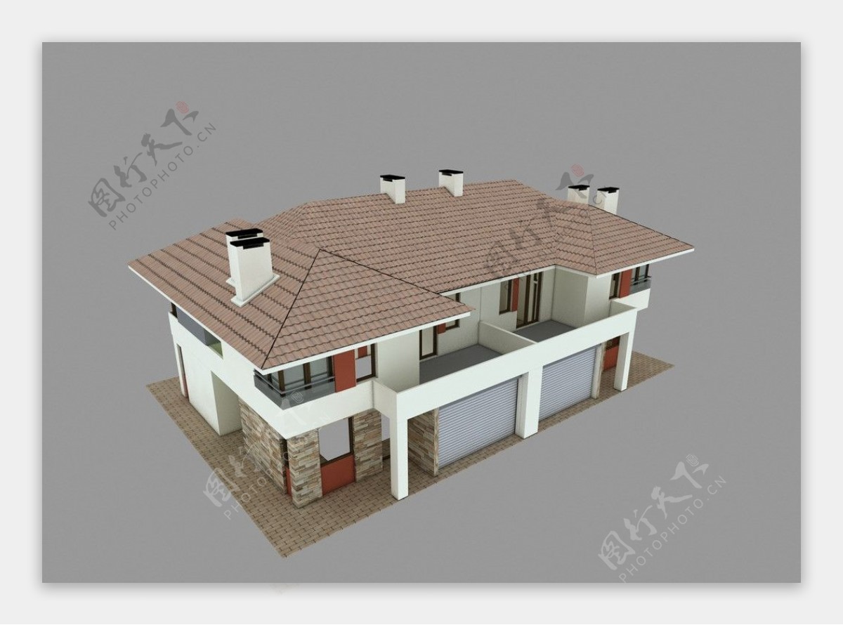 住宅楼模型图片