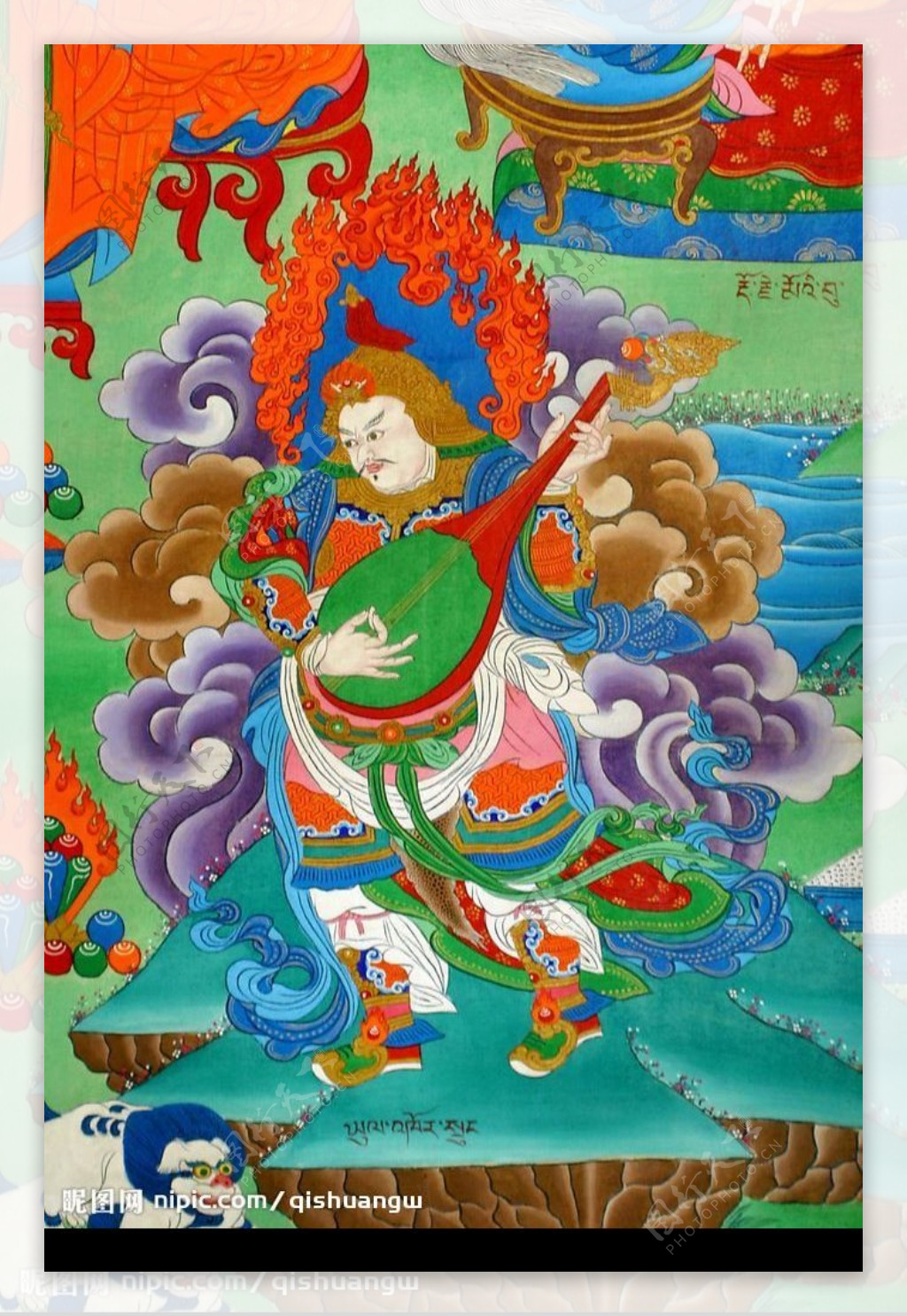 藏传佛教壁画康卡图片