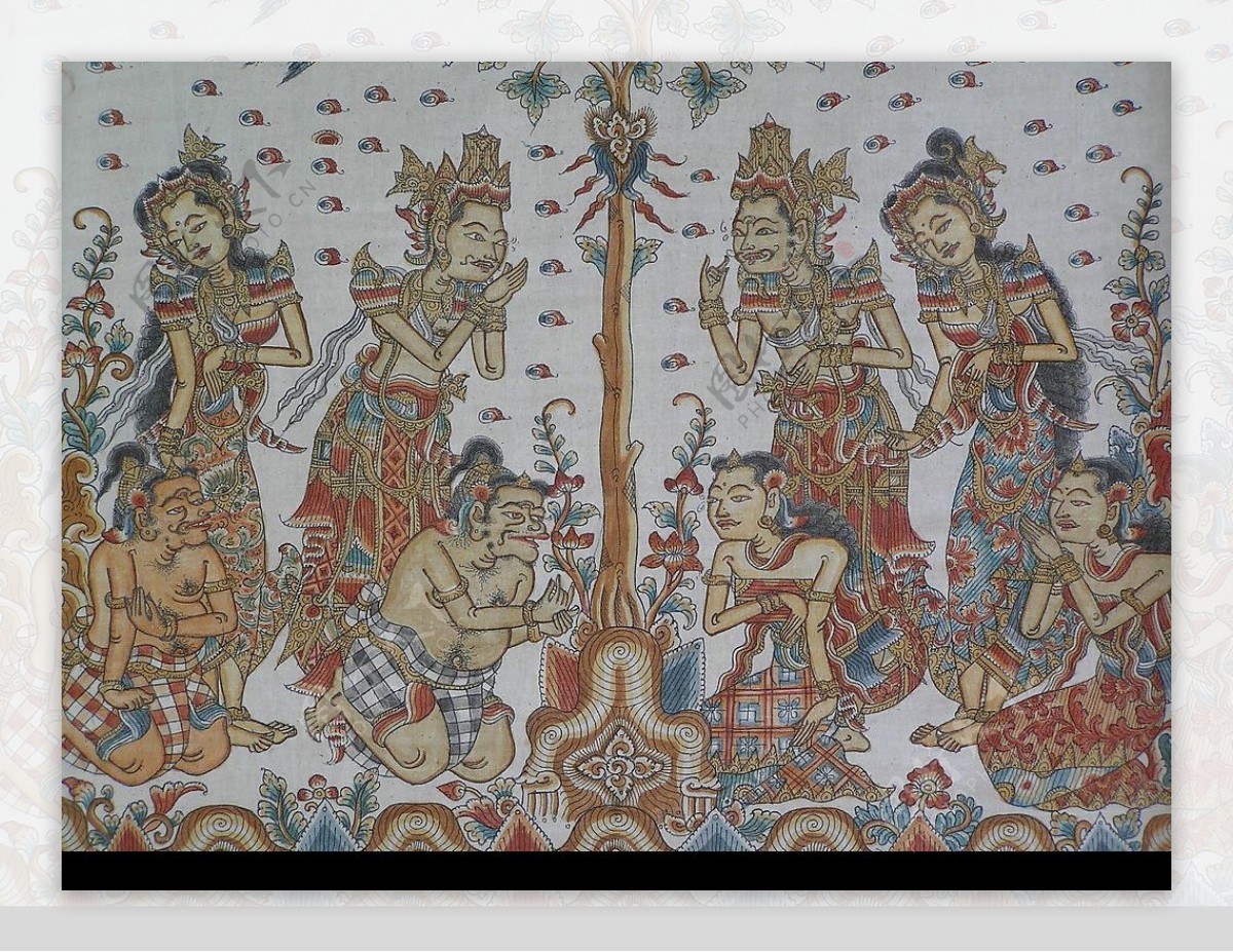 古印度佛教绘画图片