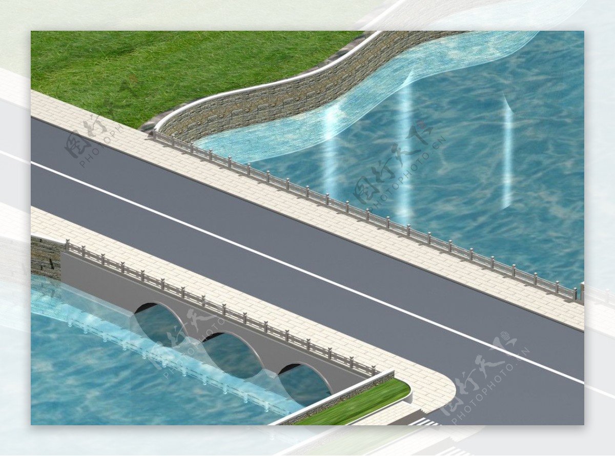 桥3d模型图片