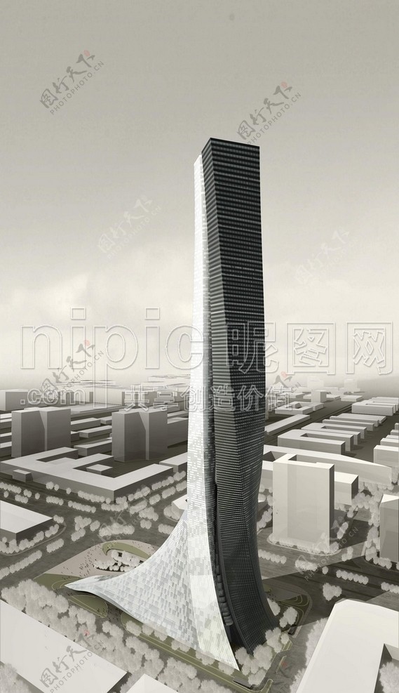 摩天楼模型图片