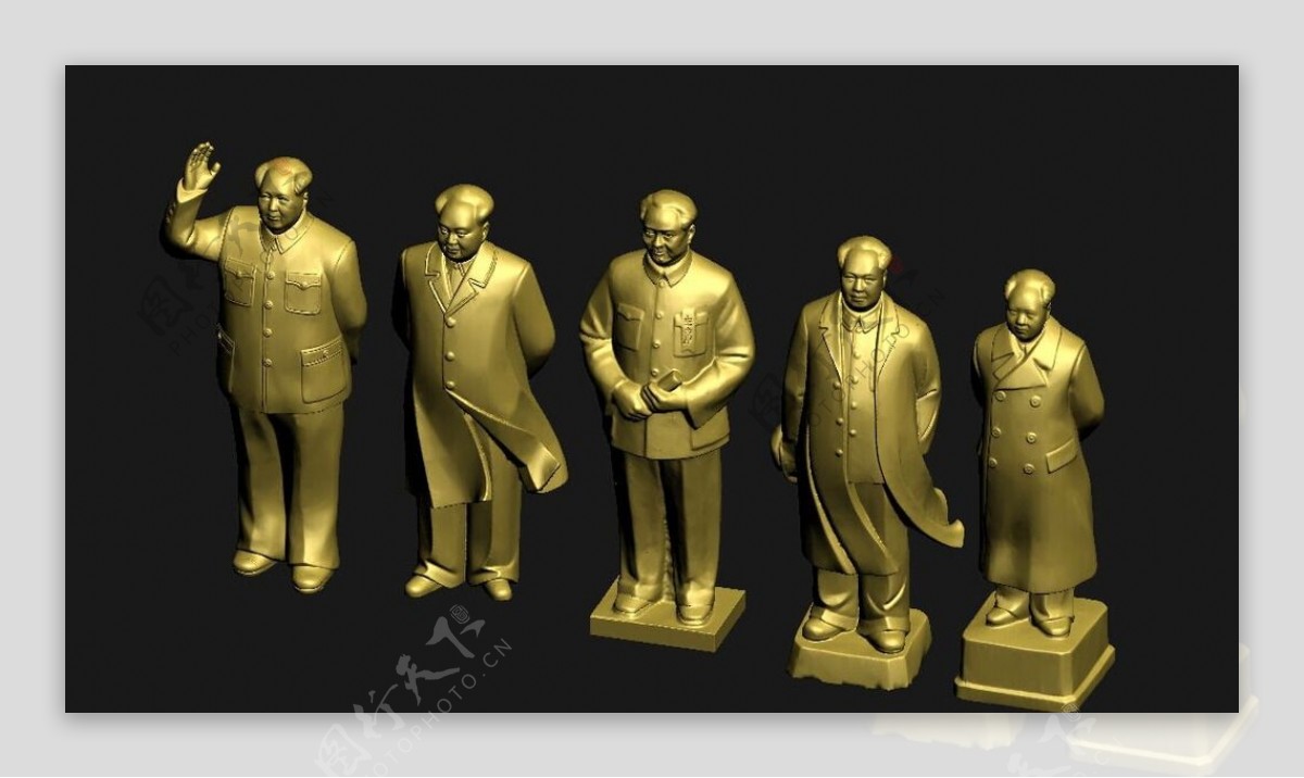 毛主席雕像伟人雕塑3图片