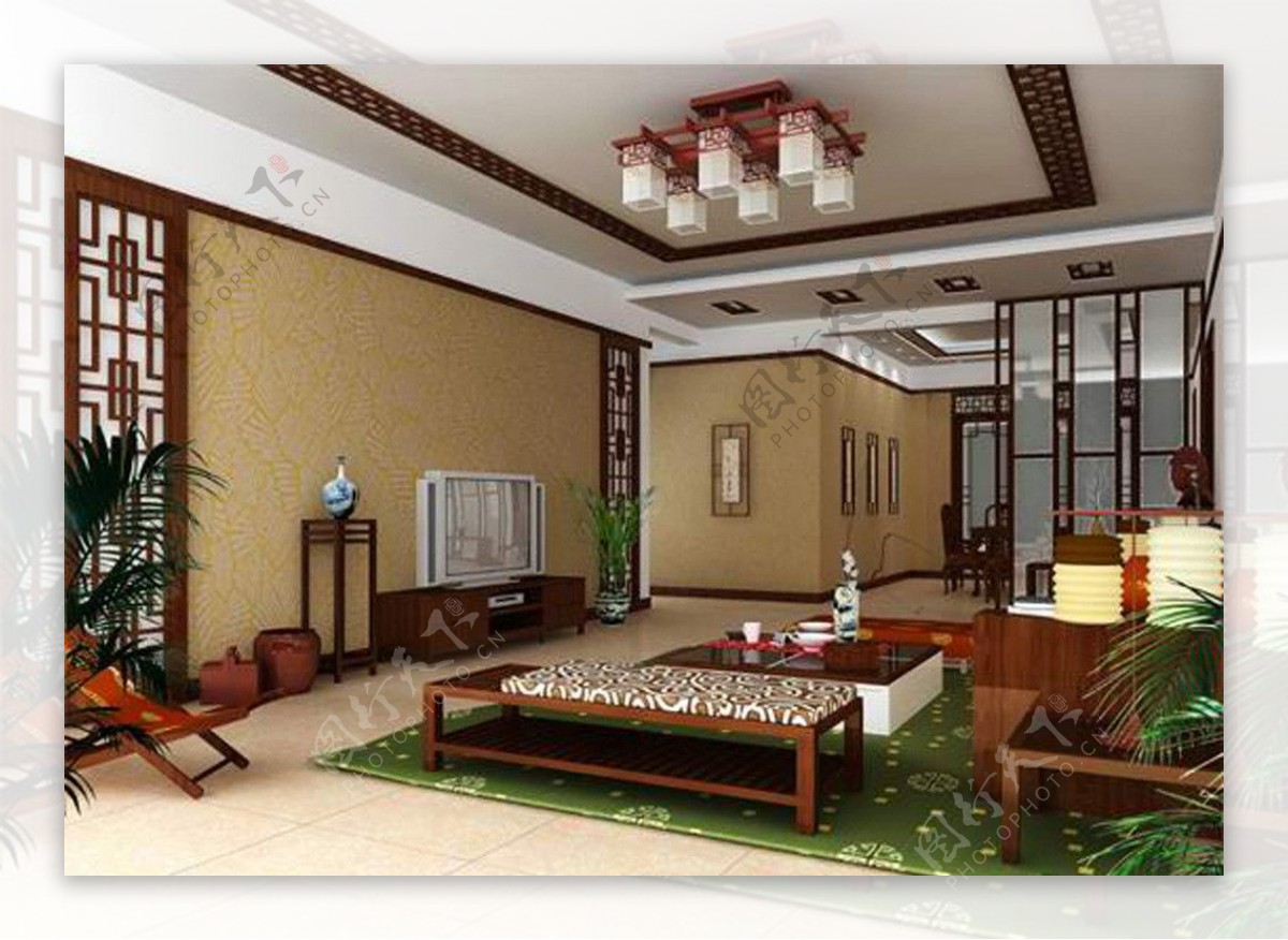 中国古典风格客厅图片