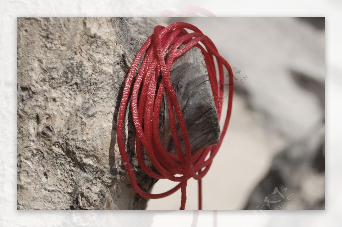 浪漫红绳结图片