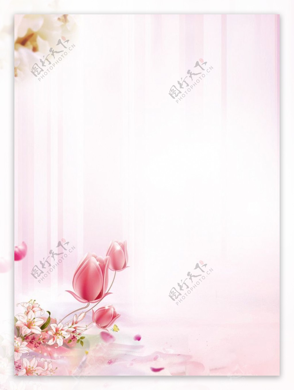 粉色温馨女性美容院活动背景图图片