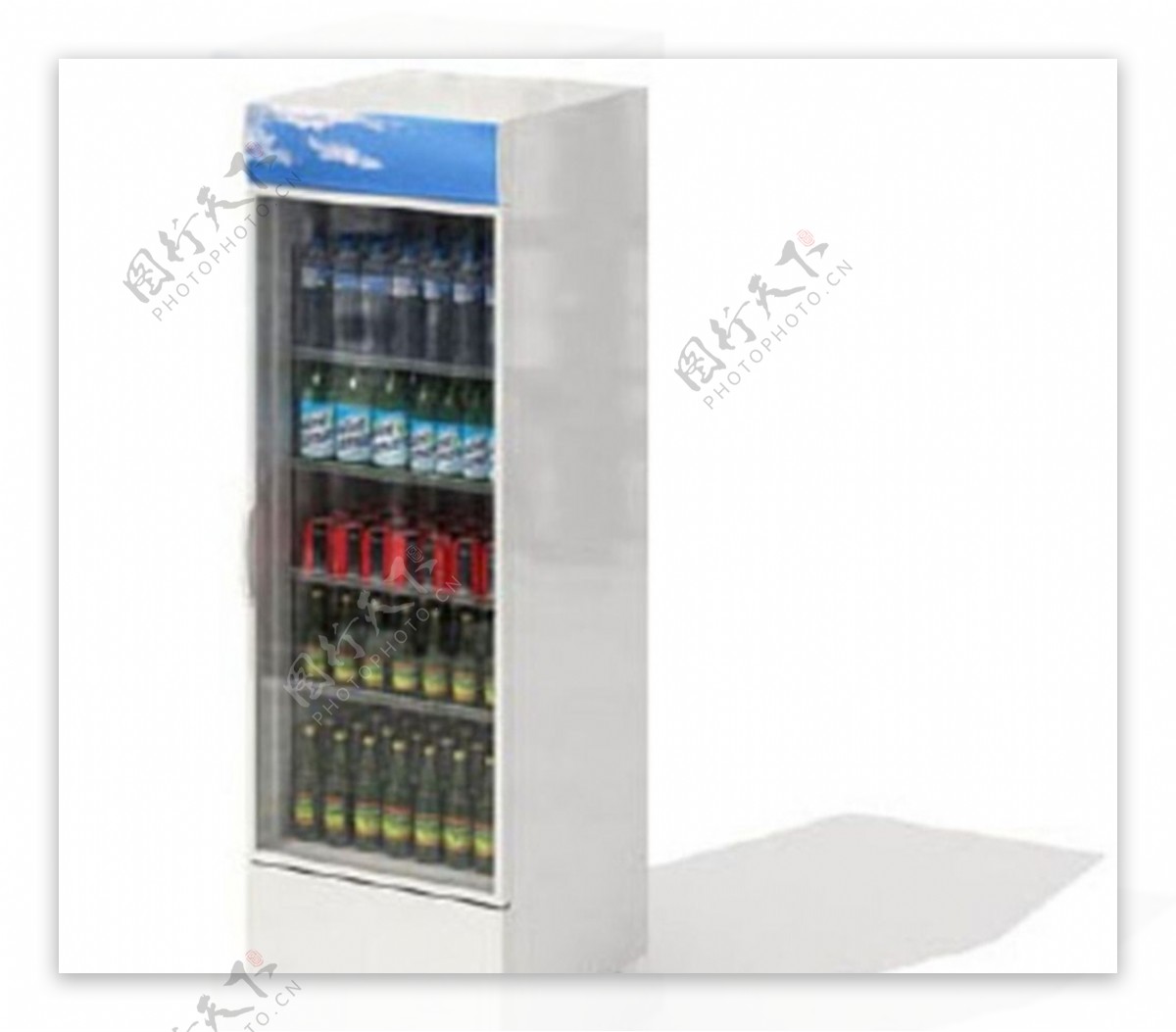 冰柜3D模型素材图片