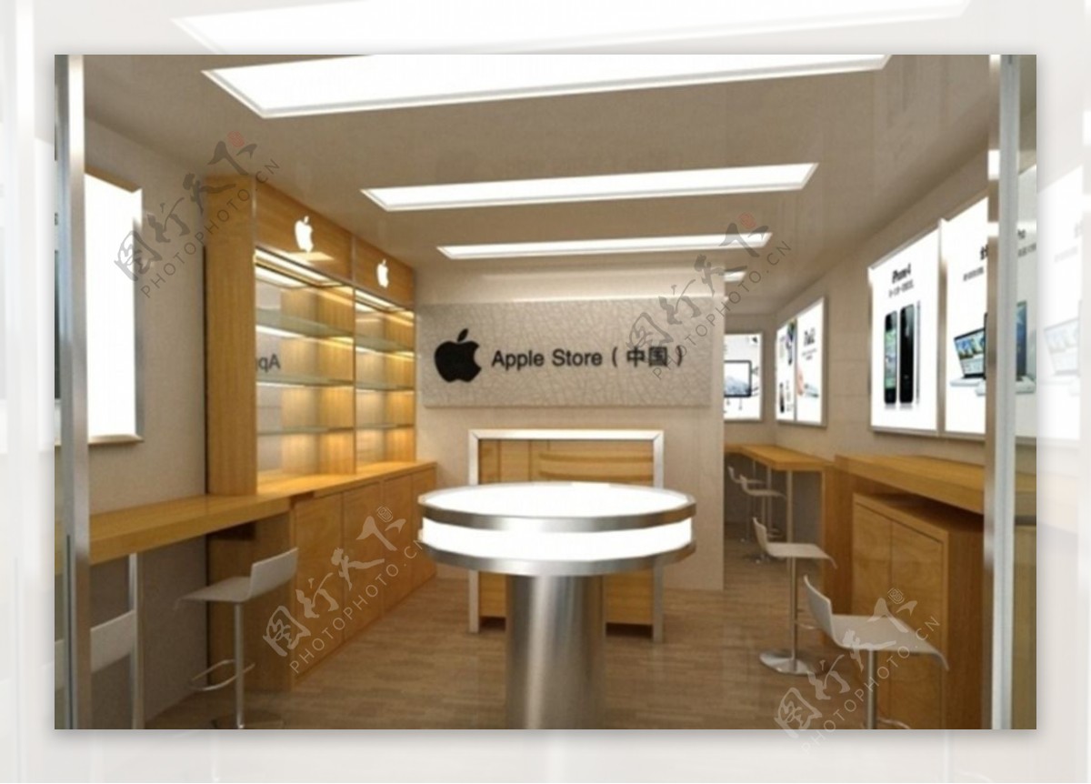 苹果专卖店效果图设计图片