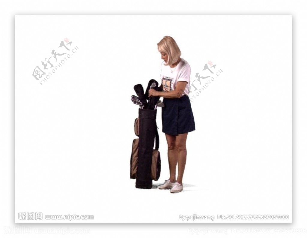 人物模型之高尔夫球RPC模型库图片
