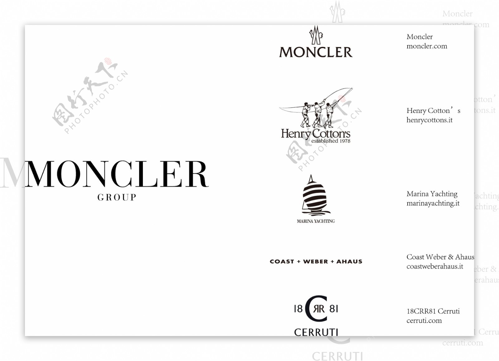 法国MONCLER集团下属品牌标志图片
