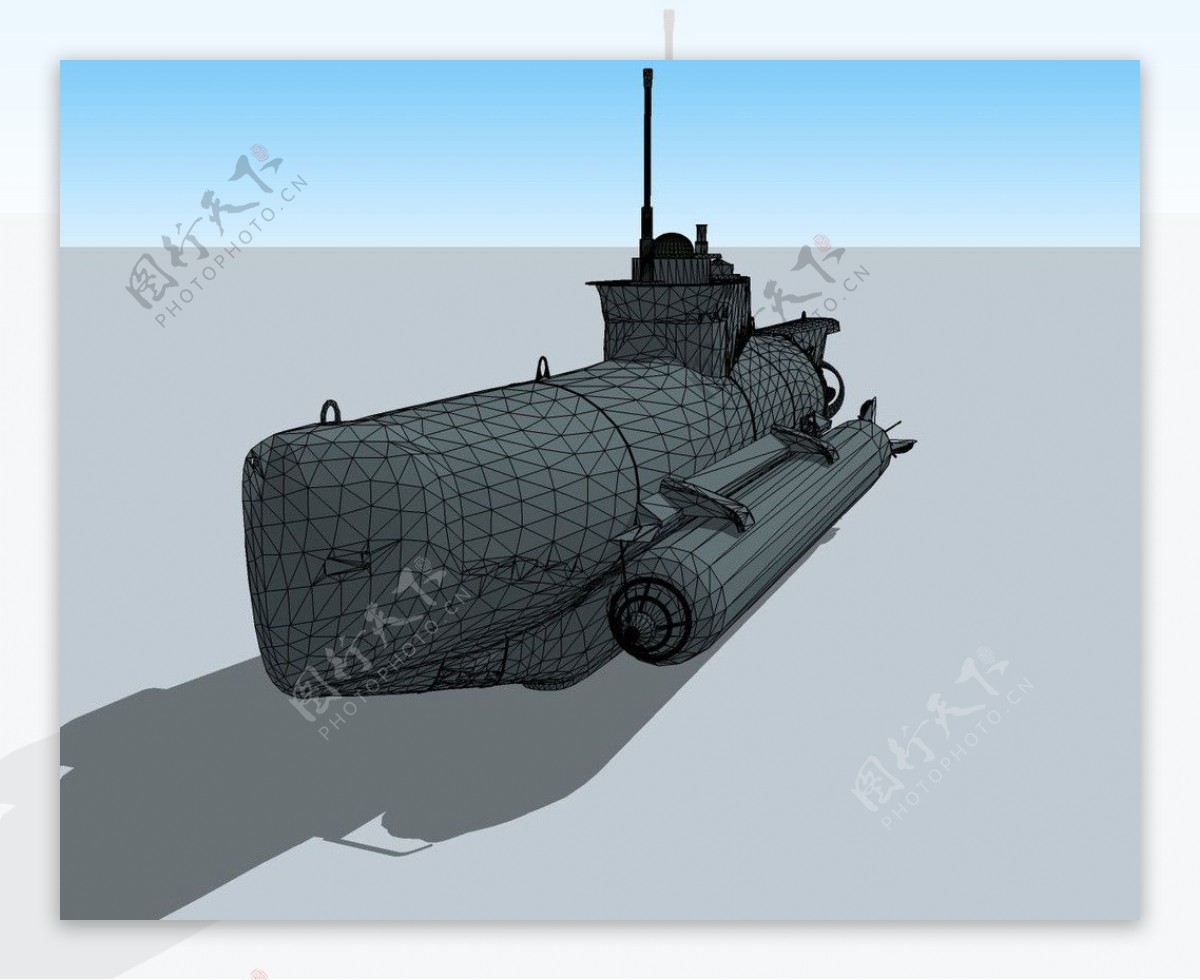 核潜艇3D模型图片