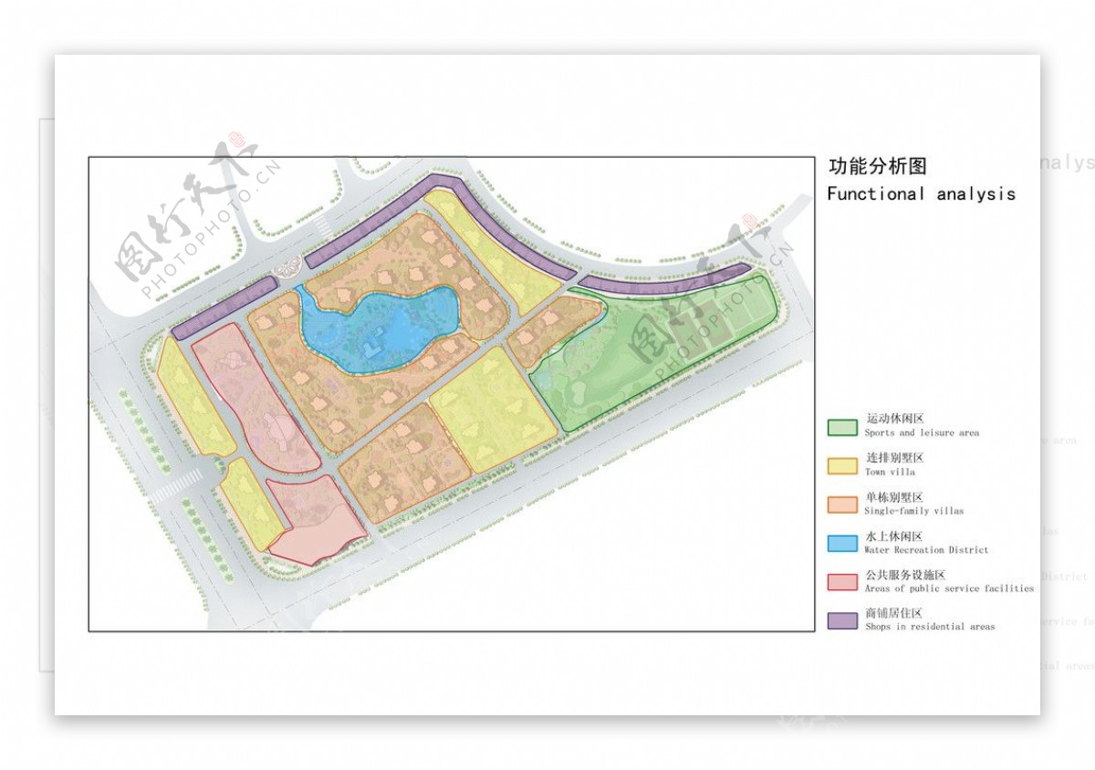 小区规划设计功能分析图图片