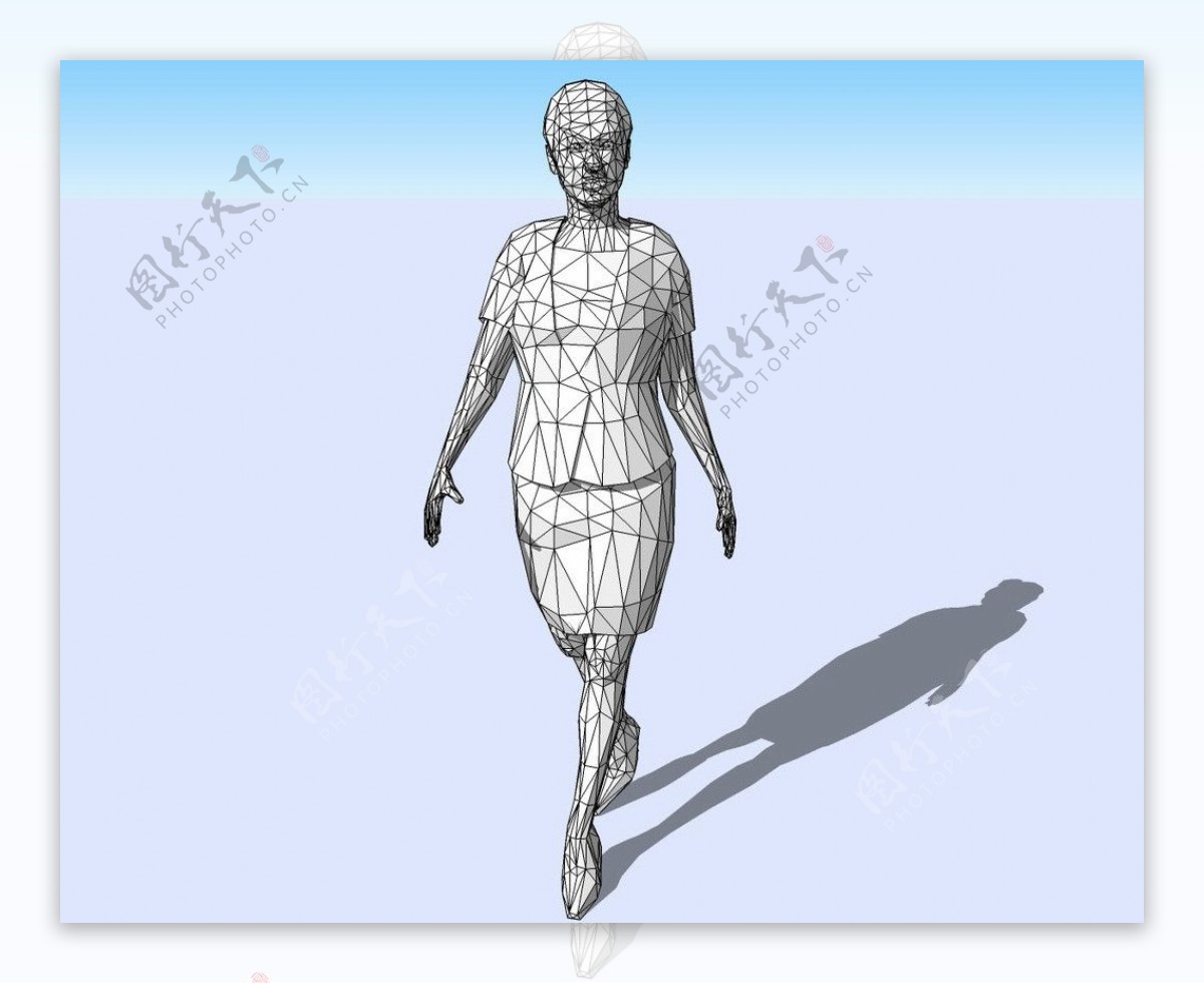 老妇3D模型图片