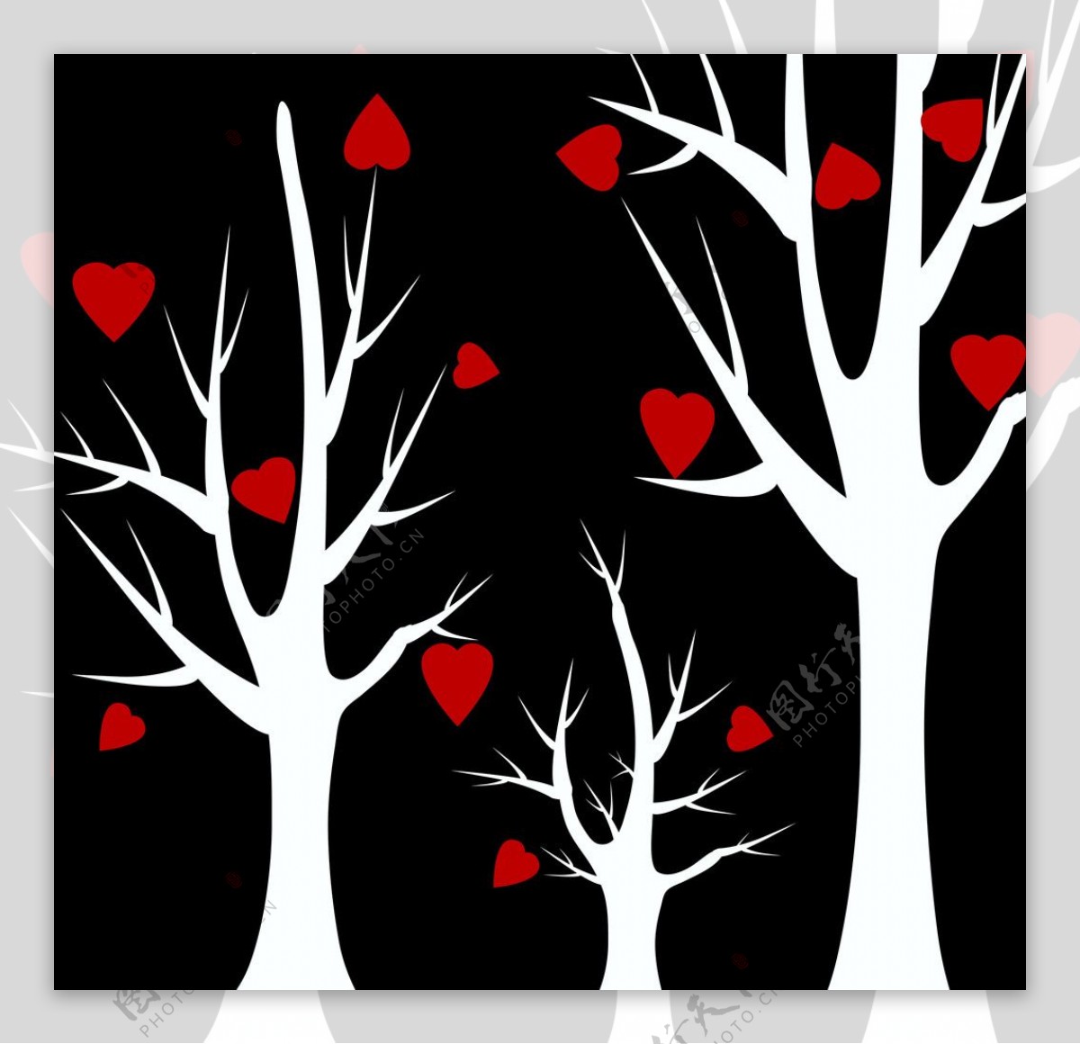 A red heart shaped tree at sunset. – Jenn Nixon