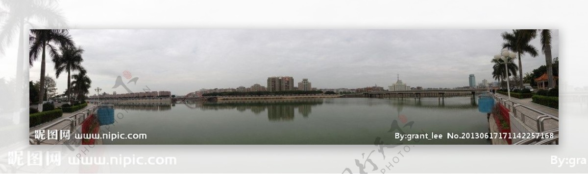 梅江两岸图片