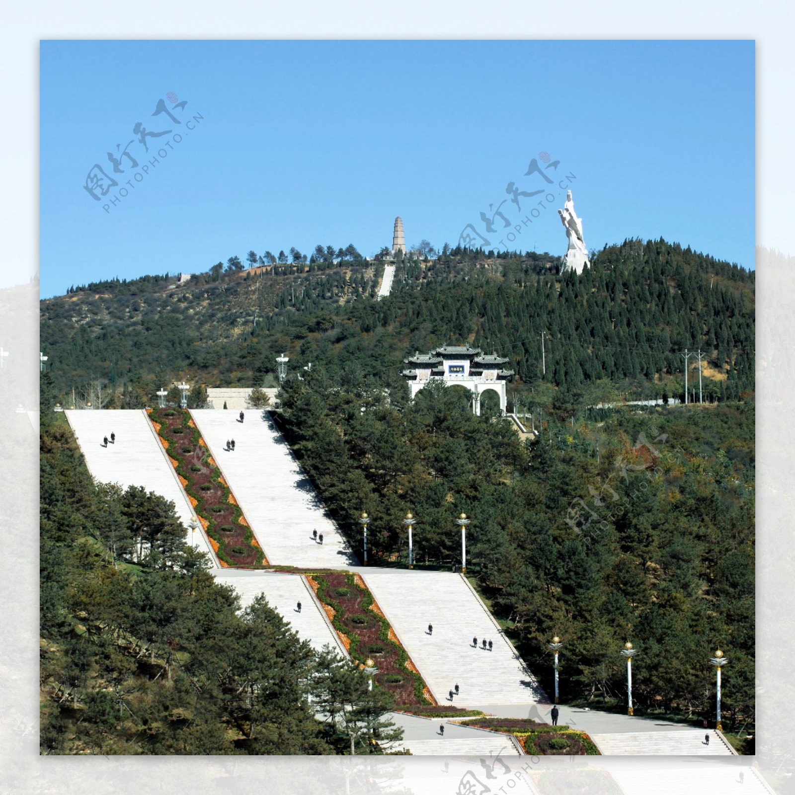 山西晋城白马寺山建设工程图片