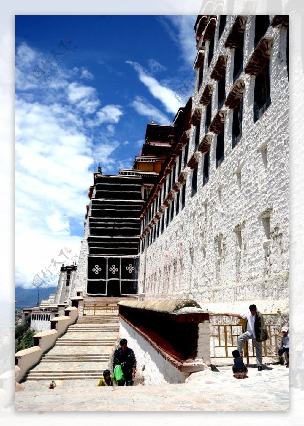 西藏布达拉宫一角图片