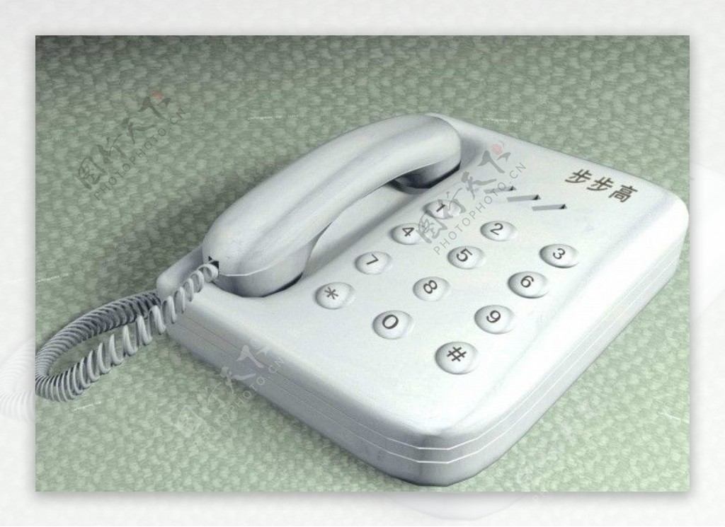 3Dmax电话机建模图片