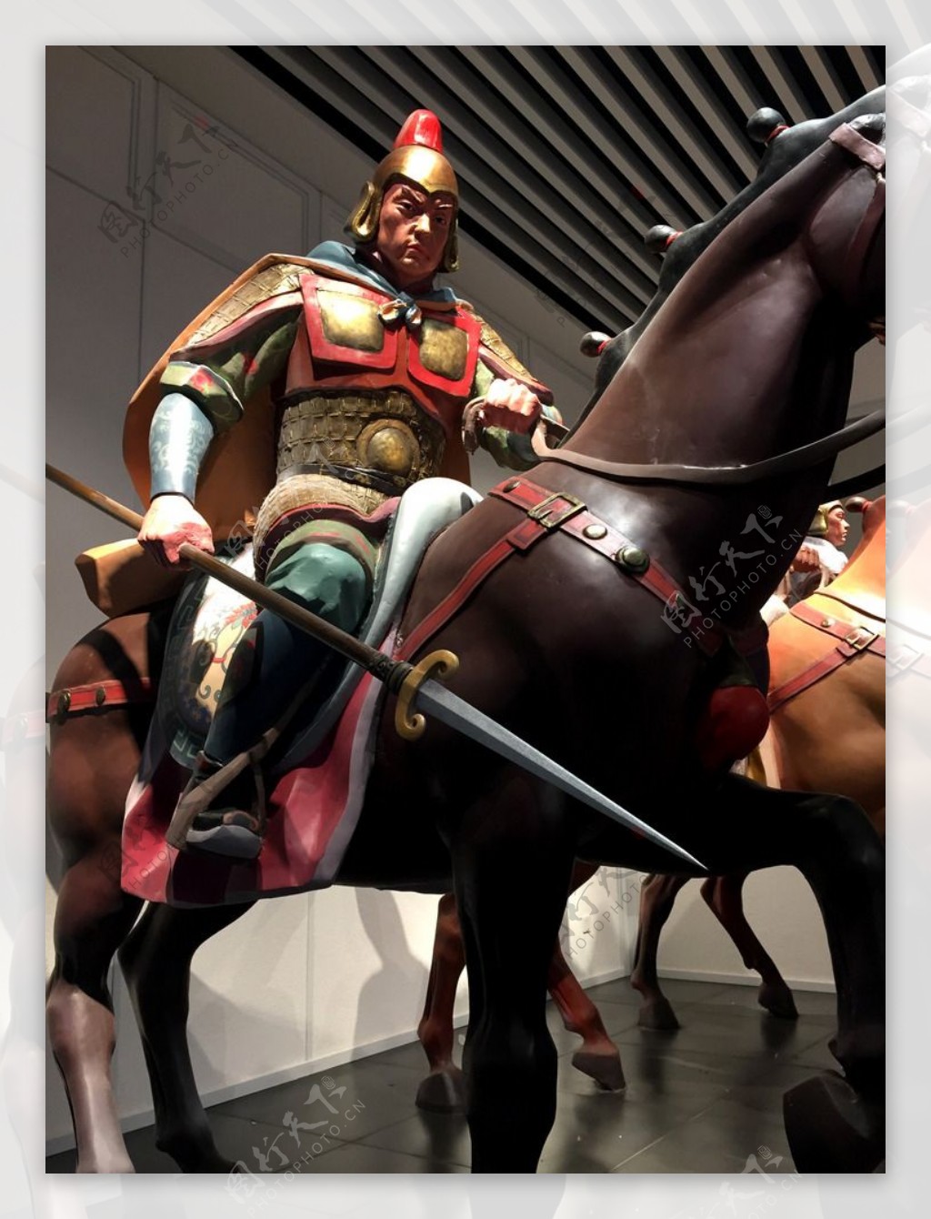 唐代骑兵蜡像图片