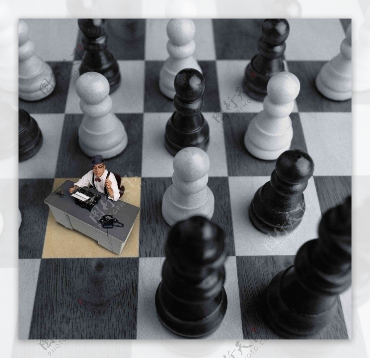 西洋棋与商务人士图片