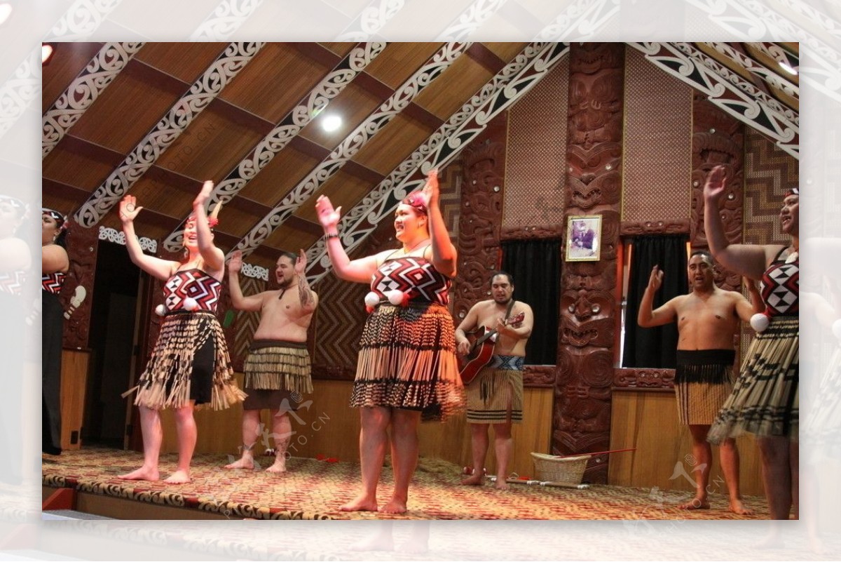 歌舞中的毛利人图片