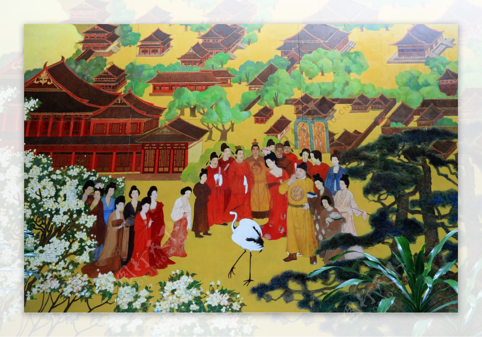 大明宫遗址博物馆壁画图片