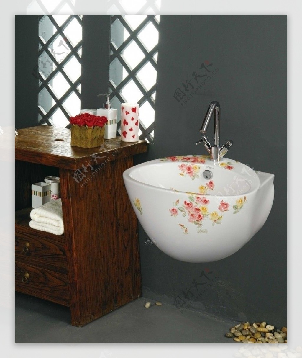 洗手间洗手台盥洗室盥洗台卫生间浴室样板间图片