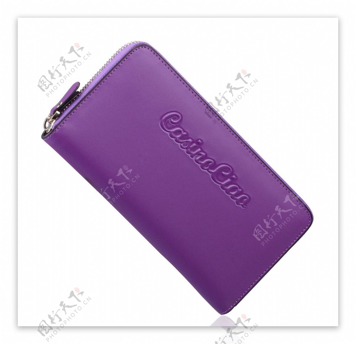 紫色钱包皮包图片