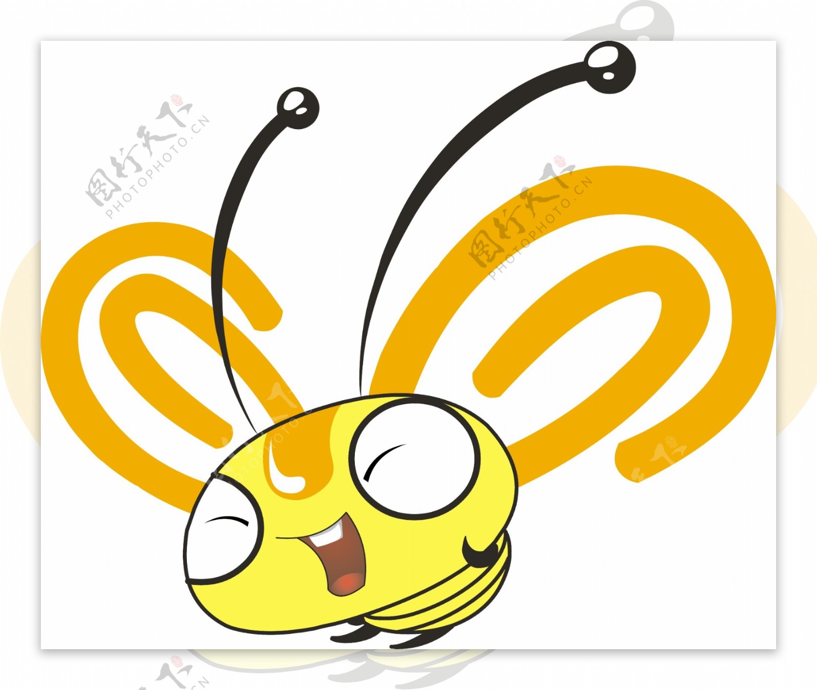 卡通形象蜜蜂金金图片