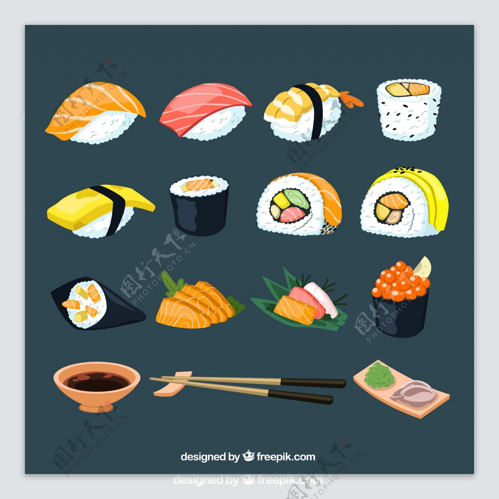 日式料理图标图片