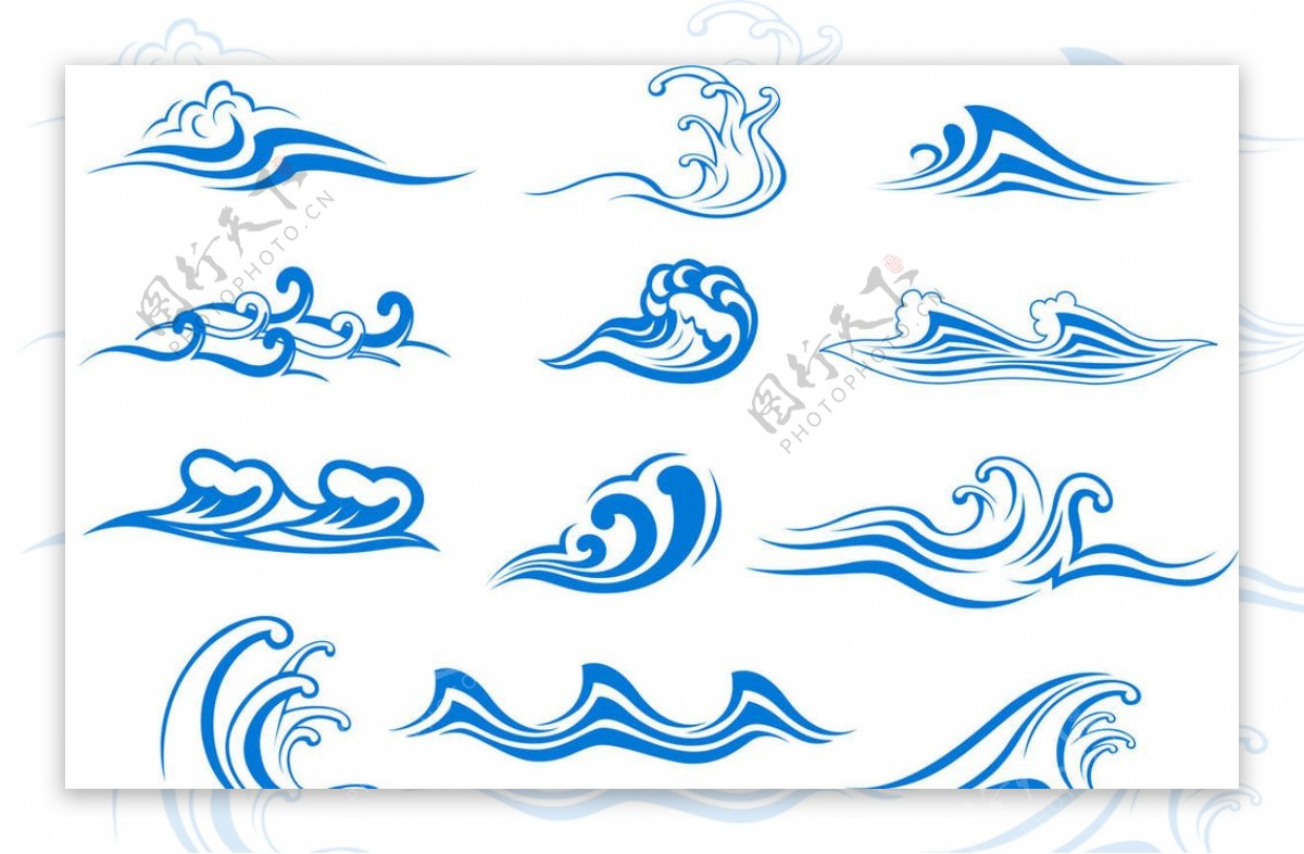 海浪航海图标图片
