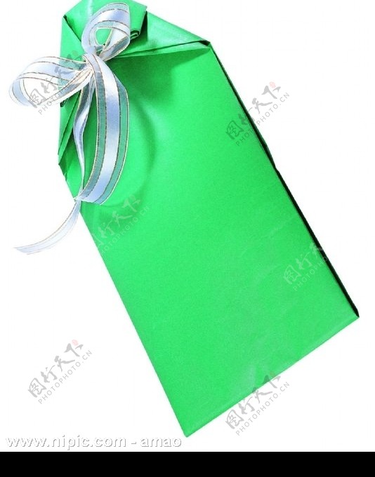 绿色包装袋图片