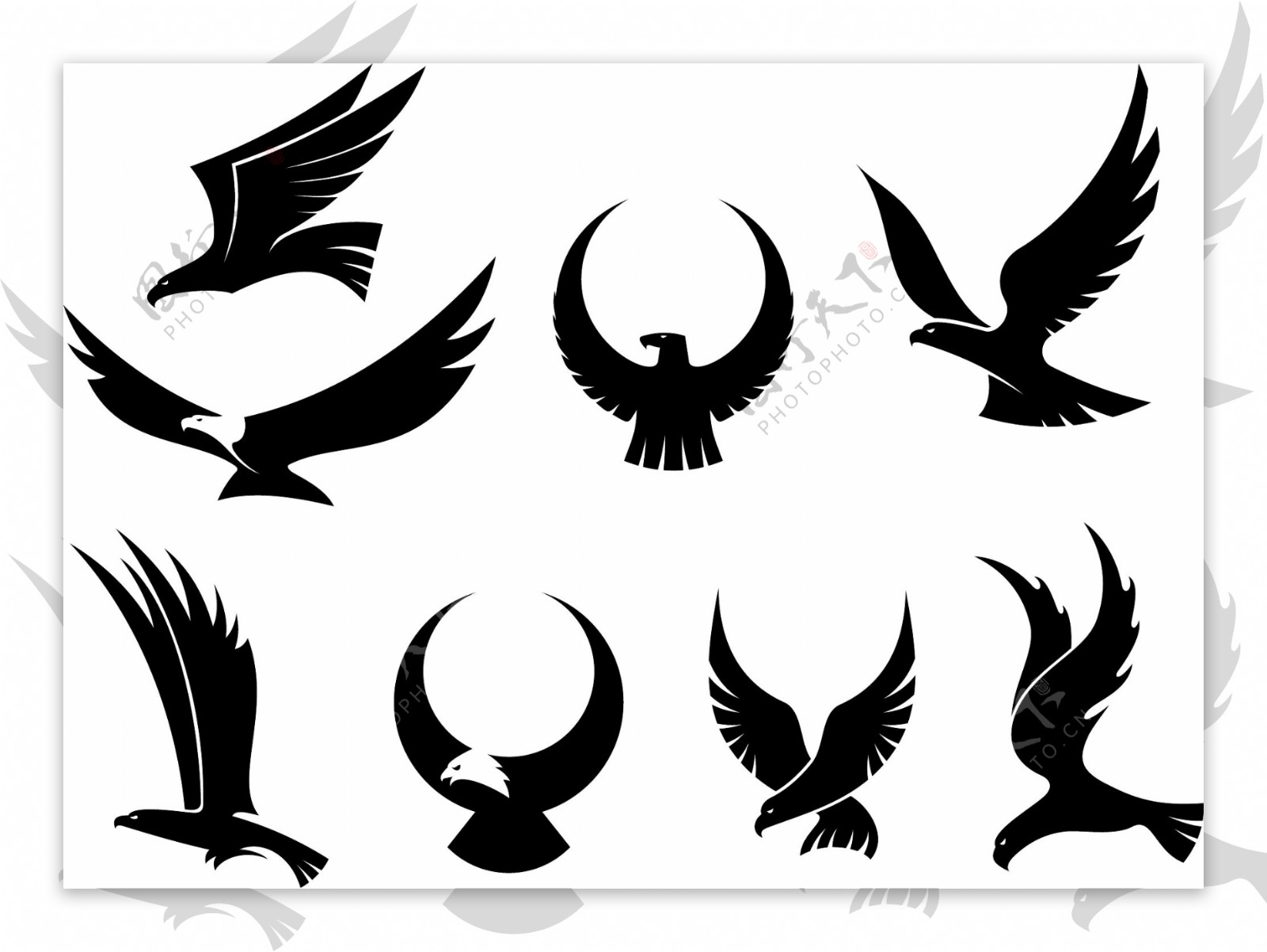 老鹰logo图标商标图片