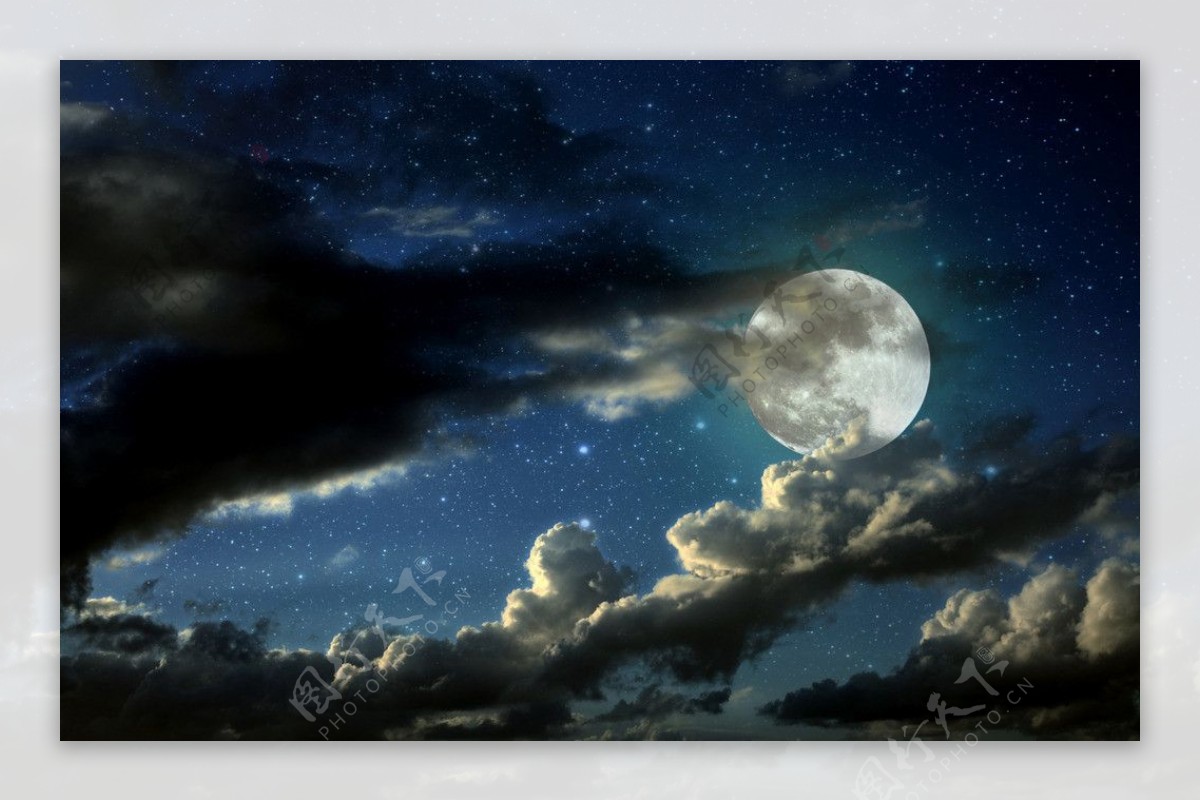 海上月夜摄影图__自然风景_自然景观_摄影图库_昵图网nipic.com