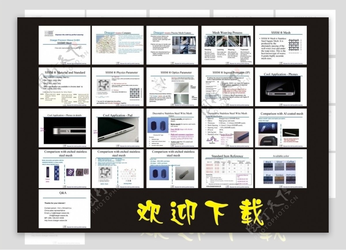 手机零件宣传图片