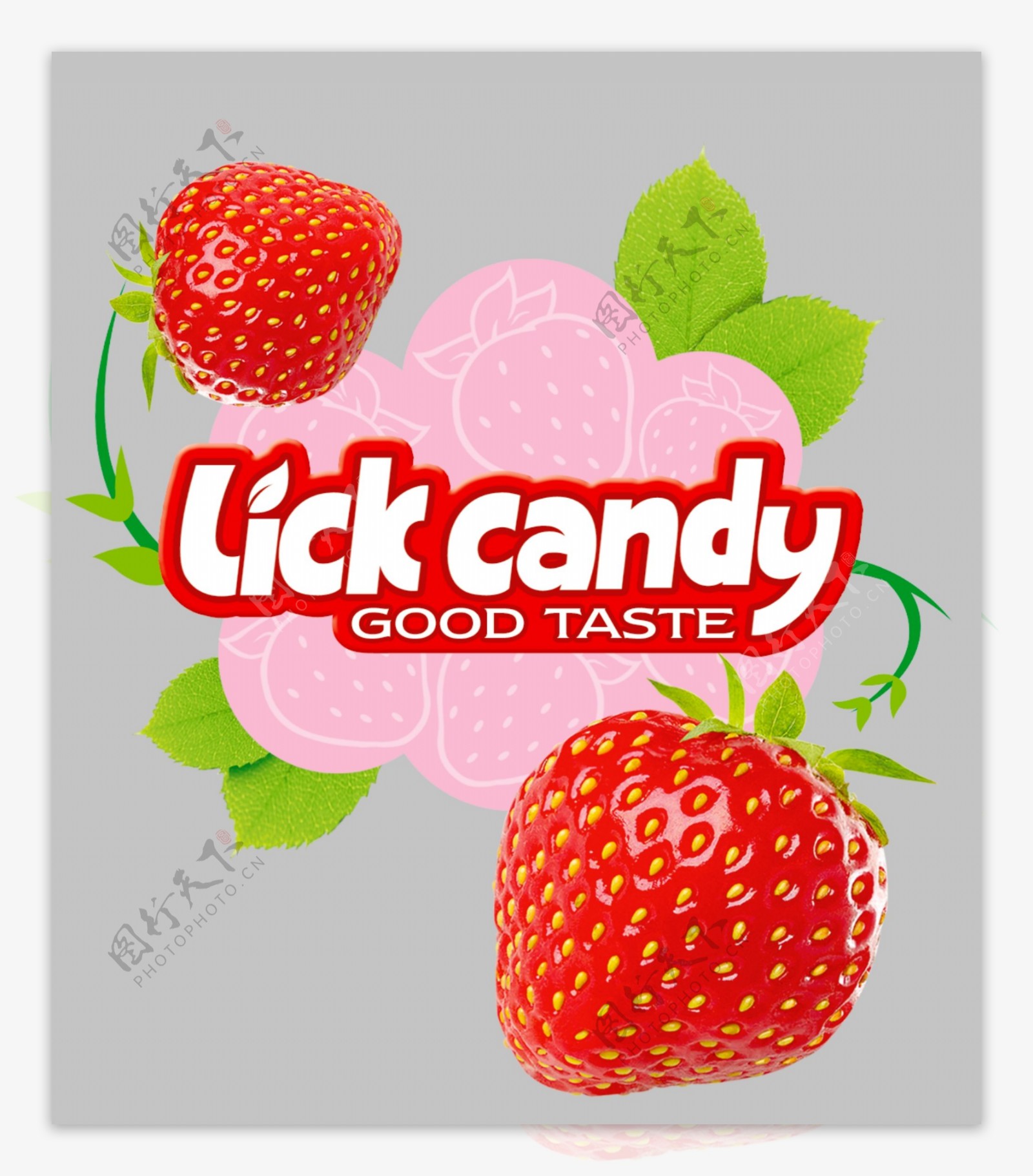 草莓包装设计清香品名图片