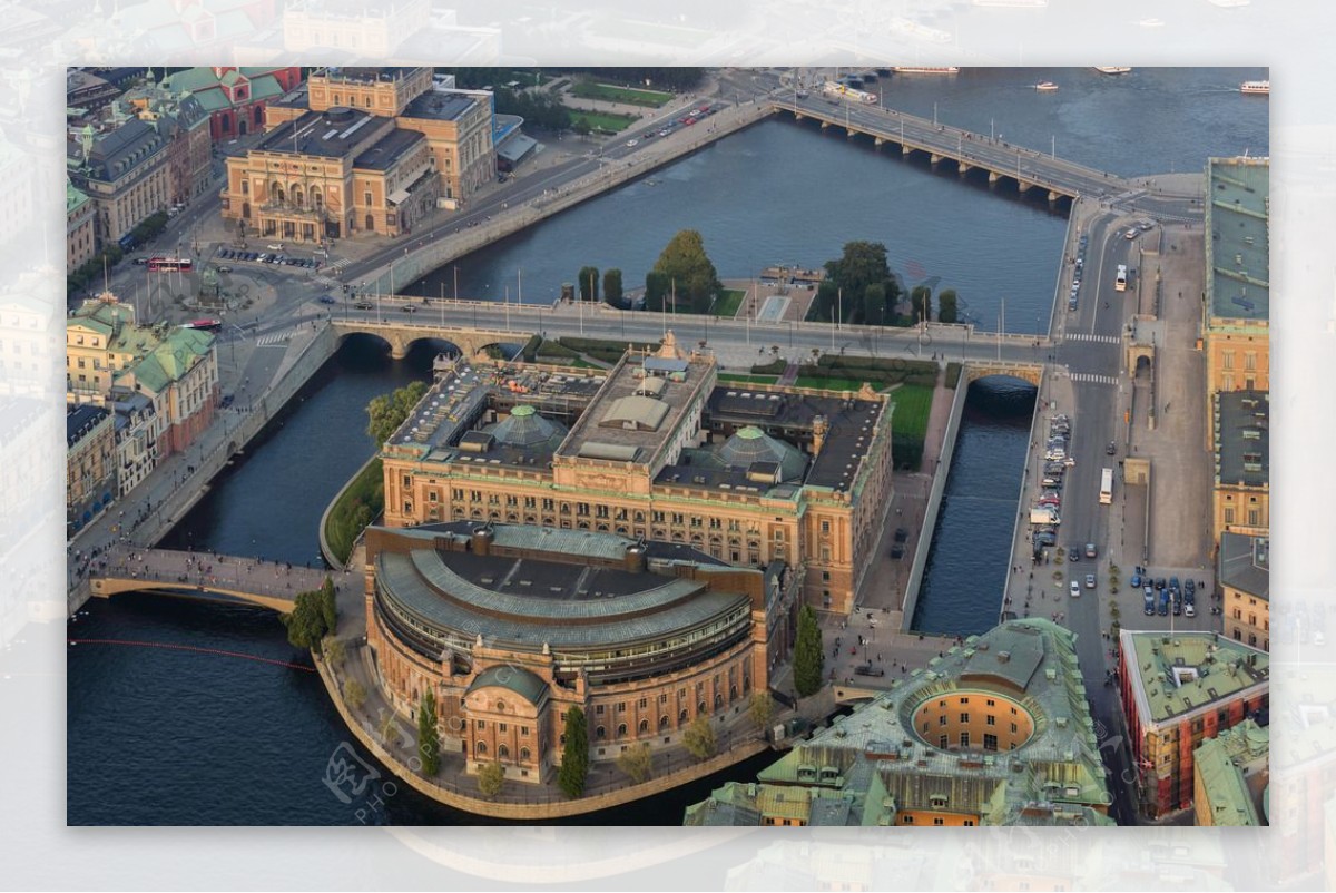 斯德哥尔摩市中心的圣灵岛图片