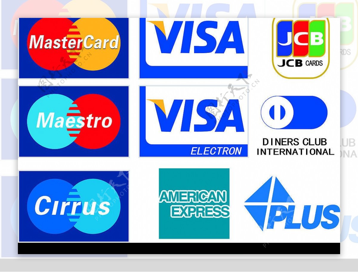 银行卡业务标志图片